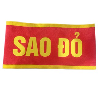 Băng Sao đỏ, băng cờ đỏ, đội xung kích (loại gài kim băng, không có nhám dính)