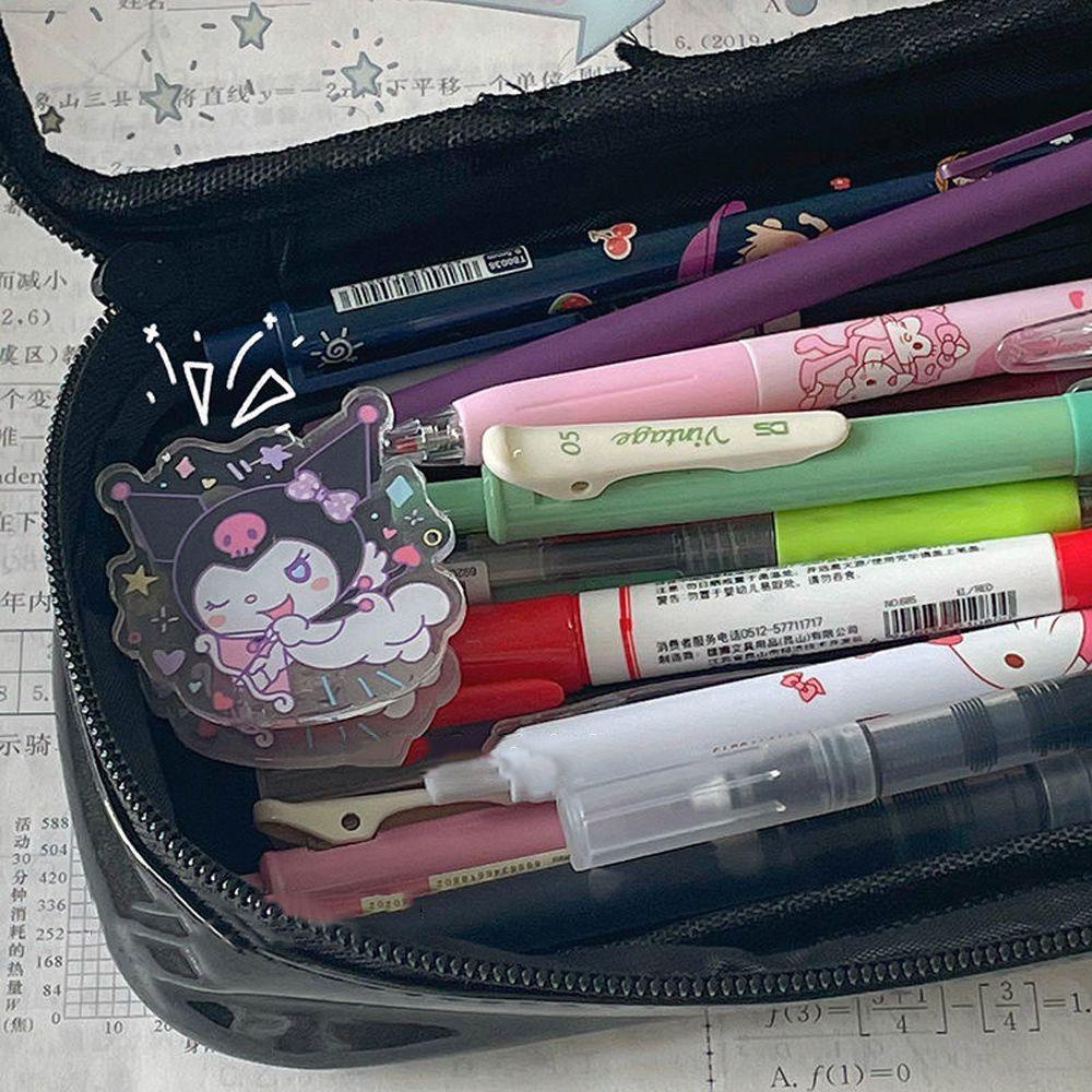 1 Túi Đựng Bút Chì / Mỹ Phẩm Kuromi Melody / Cinnamoroll Đáng Yêu Cho Nữ