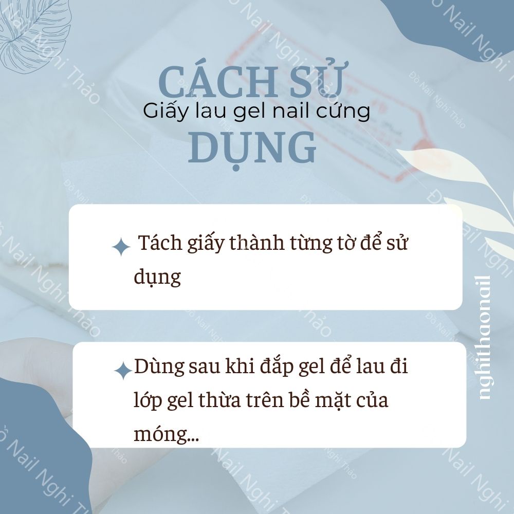 Giấy lau gel nail , giấy chùi gel