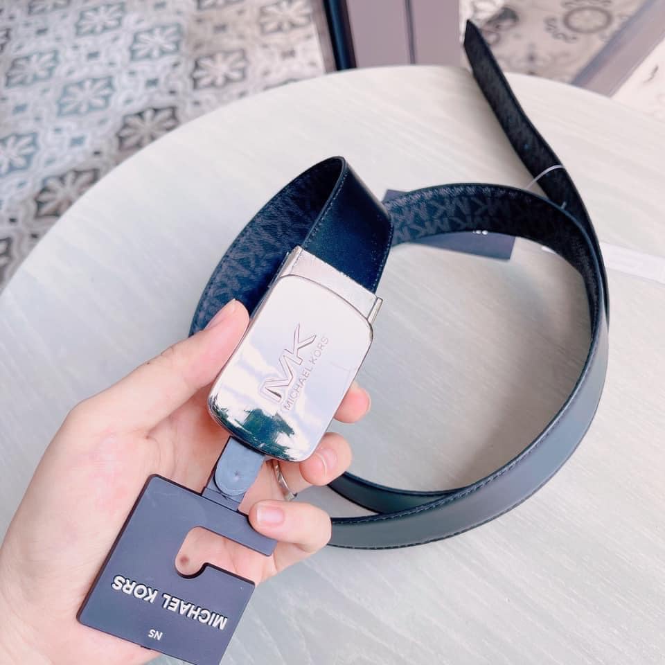 Dây lưng nam Michael Kors - 2 mặt Black - Dây lưng MK