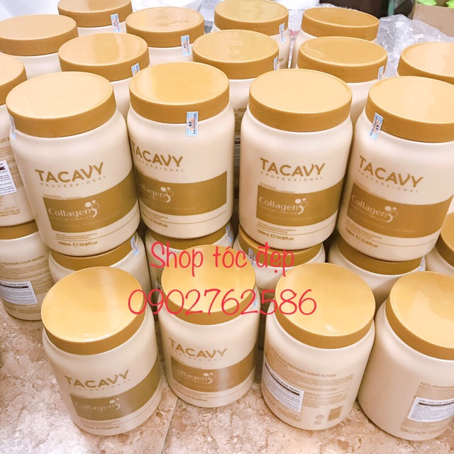 (Rẻ sập sàn) Kem ủ Tóc Phủ Lụa Tacavy Collagen