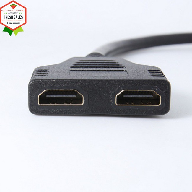 2 Port HDMI Splitter 1 In 2 Out Male to Femal Video Cable Adapter hdmi Switch Converter For Audio TV DVD