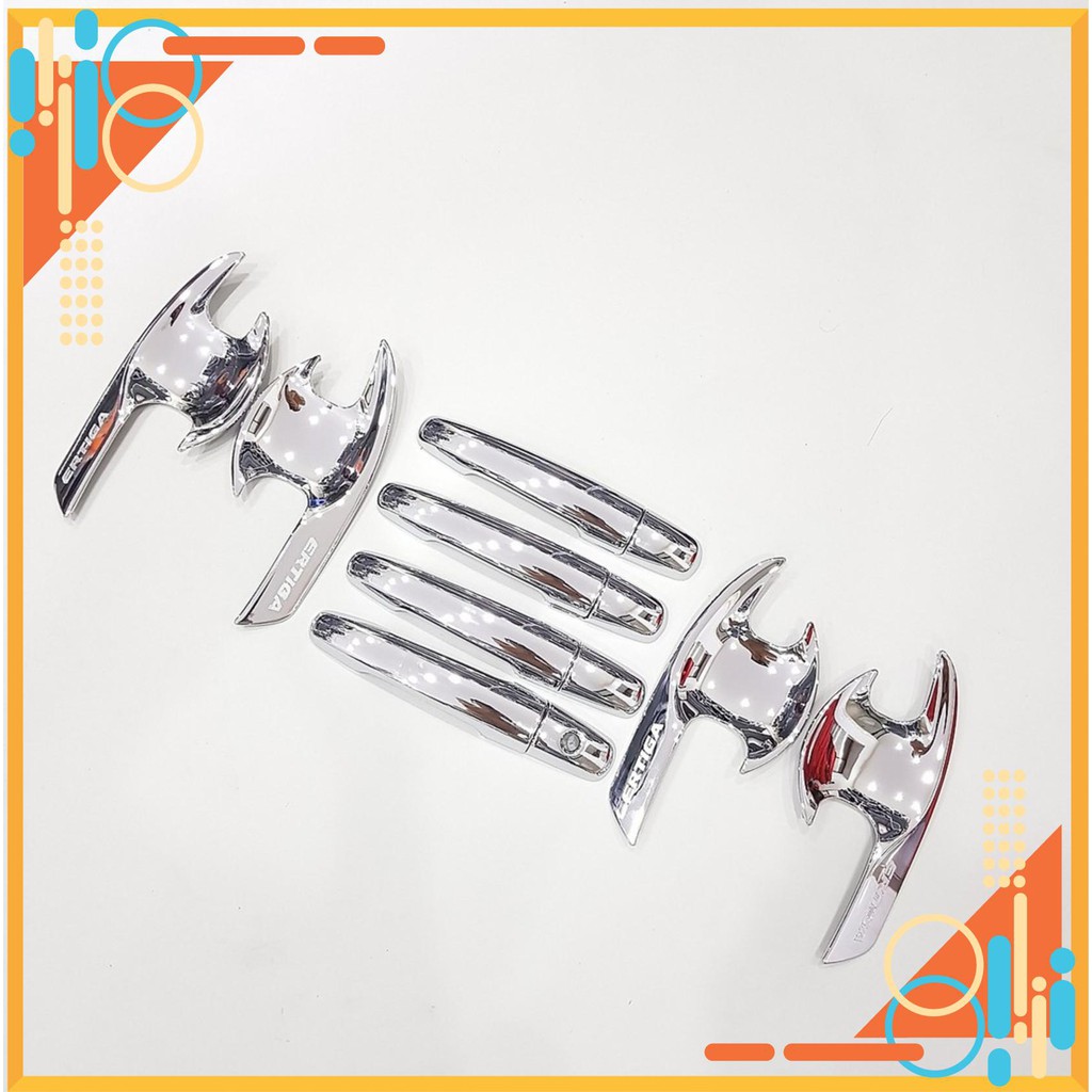 Ốp Tay nắm, Hõm Cửa xe Suzuki Ertiga 2019- 2020- 2021 mạ Crom cao cấp