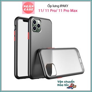Ốp lưng IPAKY iPhone 11 / 11 Pro / Max, Chống sốc, Viền TPU, Mặt lưng NHÁM MỜ ( Cucoloris Series )