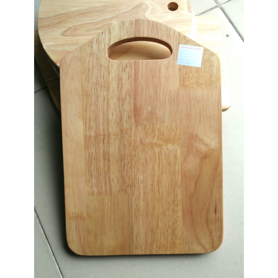 Thớt gỗ cao su tự nhiên Hà Thy đẹp rẻ giá tốt [Nhiều size tròn - chữ nhật- vuông] | BigBuy360 - bigbuy360.vn