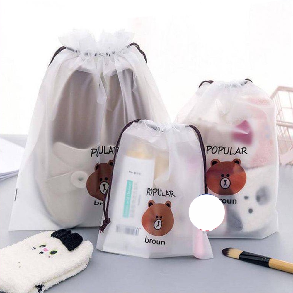 Túi Dây Rút Gấu Brown - Du Lịch Đựng Giày Dép - Quần Áo - Vật Dụng Cá Nhân - Đóng Gói Sản Phẩm