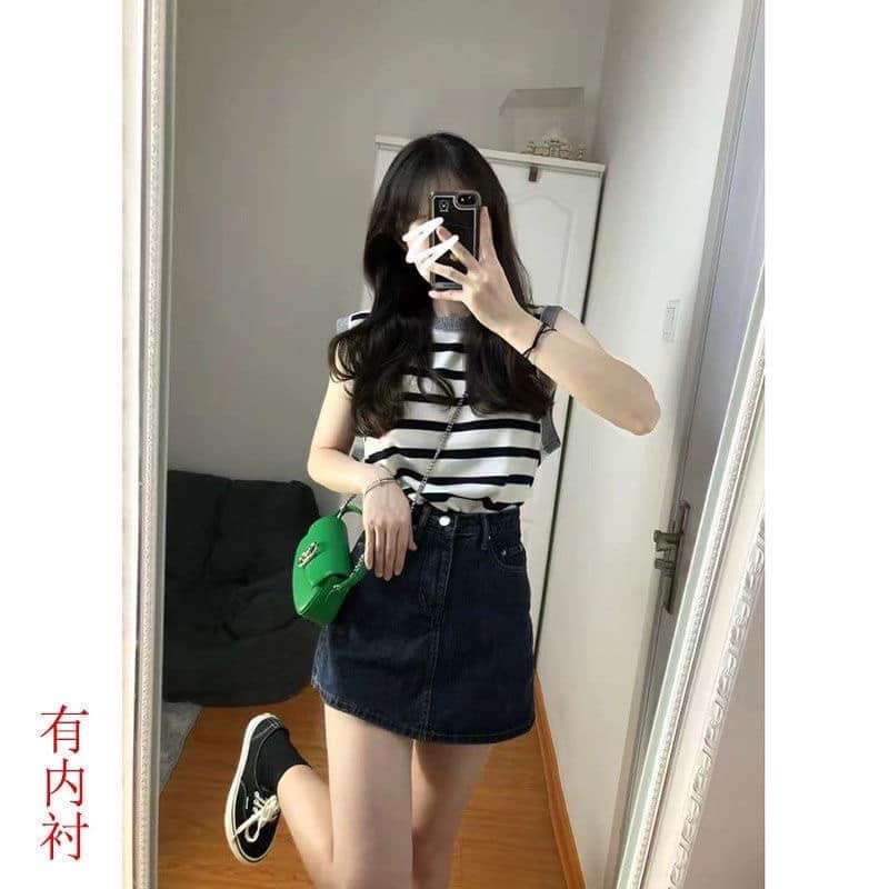 Quần váy bò siêu xinh / Không sợ lộ