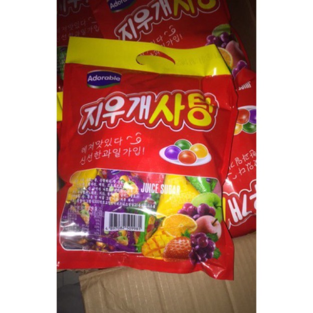 [BÁN SỈ] Kẹo Dẻo Xoài Táo Nho Dâu HÀN QUỐC ADORABLE 360g 💝FREESHIP💝 Kẹo Dẻo Gummy Trái Cây Siêu Dễ Thương Cho Em Bé