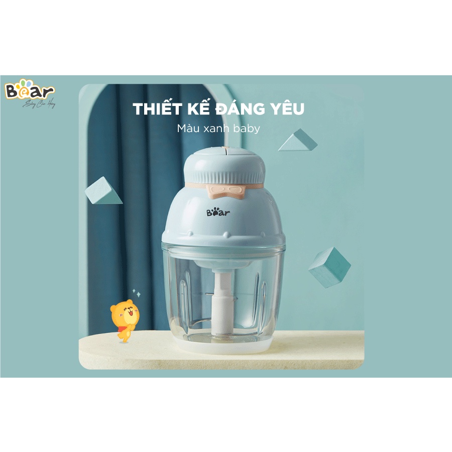 [Mã ELHA22 giảm 5% đơn 300K] Máy xay ăn dặm mini 0.6L Bear QSJ-C02K1 (GR-B06V1)_Hàng chính hãng