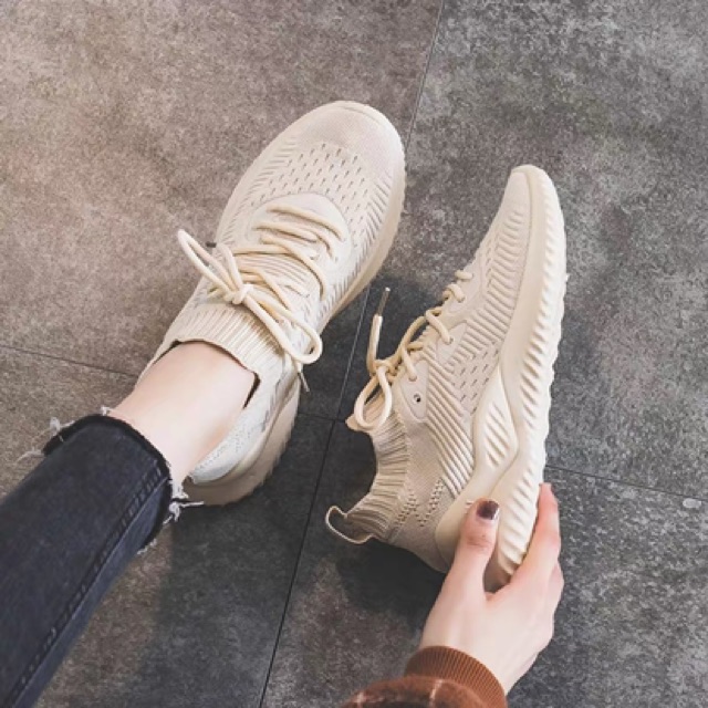 (4 Màu ) Giày Thể thao nữ cổ chun đế siêu mền kiểu dáng hàng quốc | BigBuy360 - bigbuy360.vn