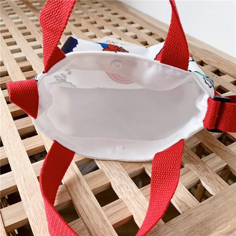 Túi đeo chéo Hàn Quốc in hoạt hình dễ thương cho bé gái