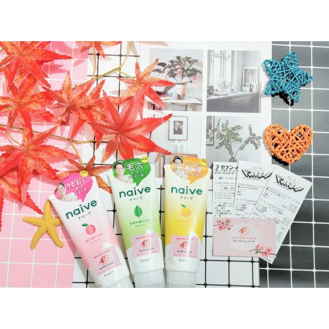 Sữa rửa mặt Naive Nhật Bản