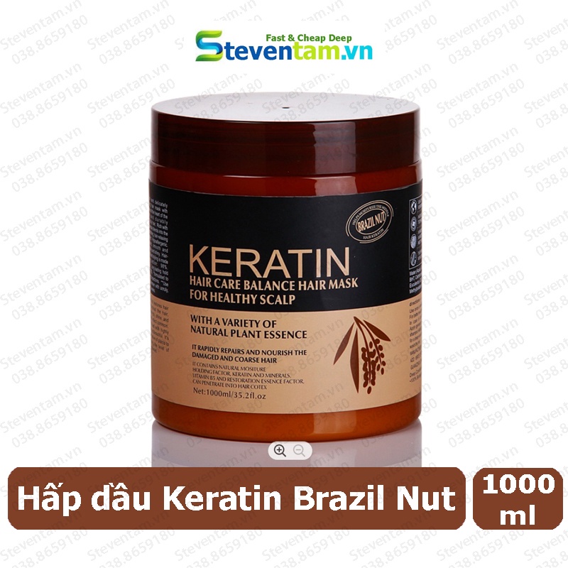 Hấp dầu Keratin Brazil Nut 1000ml