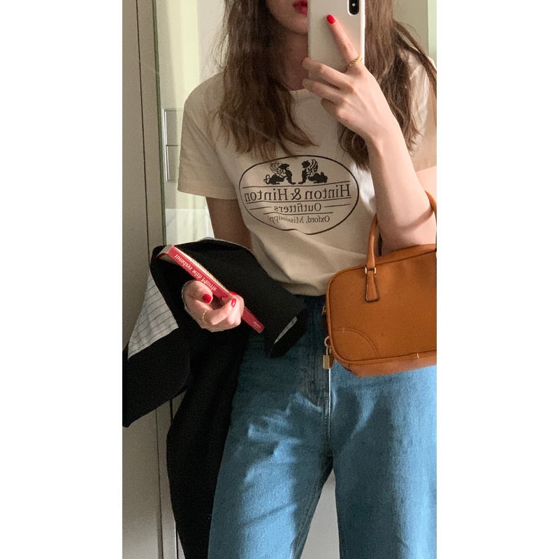 Áo thun nữ áo phông nữ unisex form rộng chất 100% cotton mềm mịn thấm hút hồ hôi Familylove - Hinton&amp;Hinton