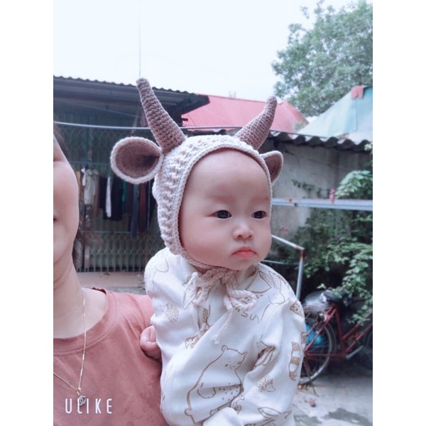 Mũ len hình Trâu , Hổ ngộ nghĩnh cho bé