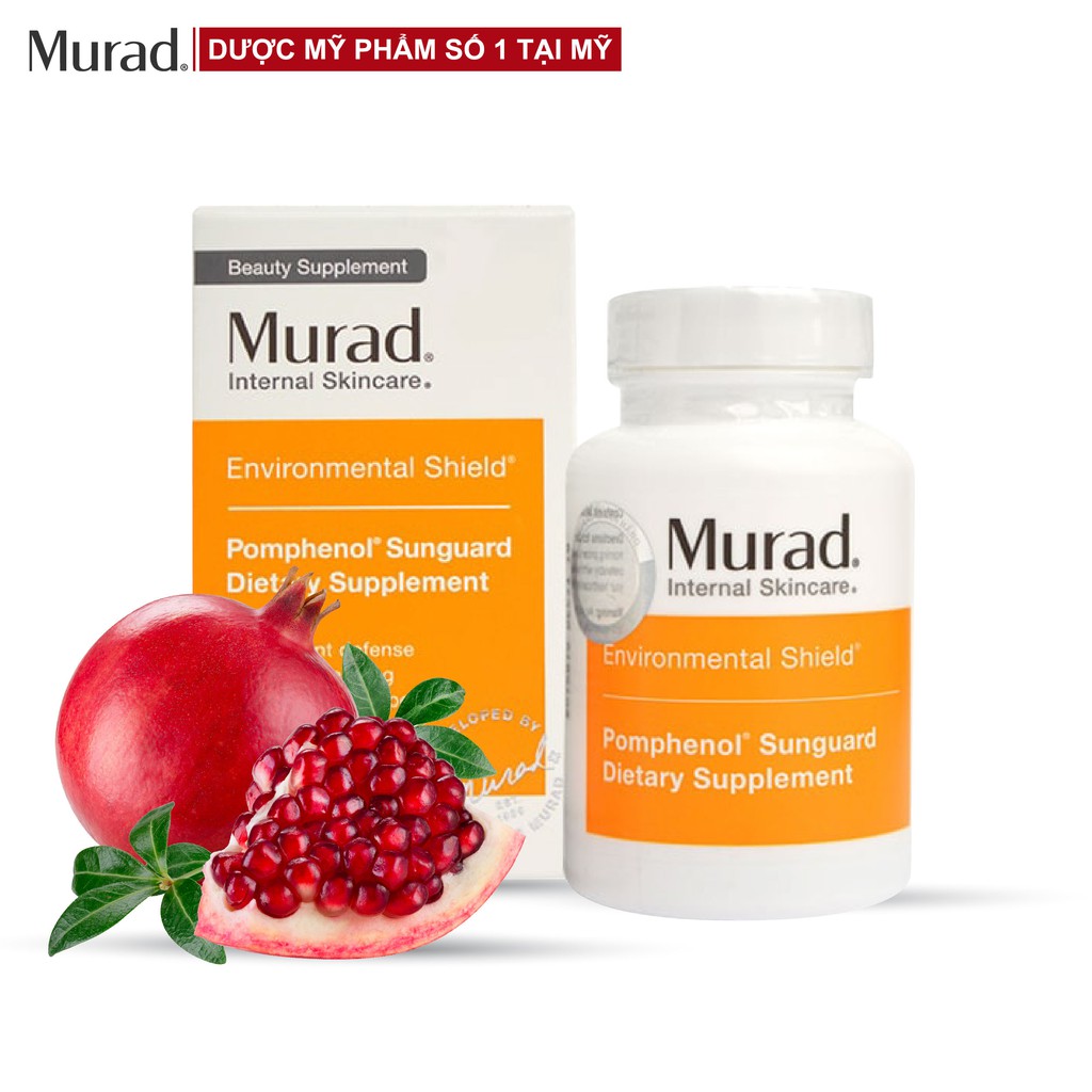 Viên uống chống nắng nội sinh Murad POMPHENOL SUNGUARD DIETARY SUPPLEMENT hộp 60 viên