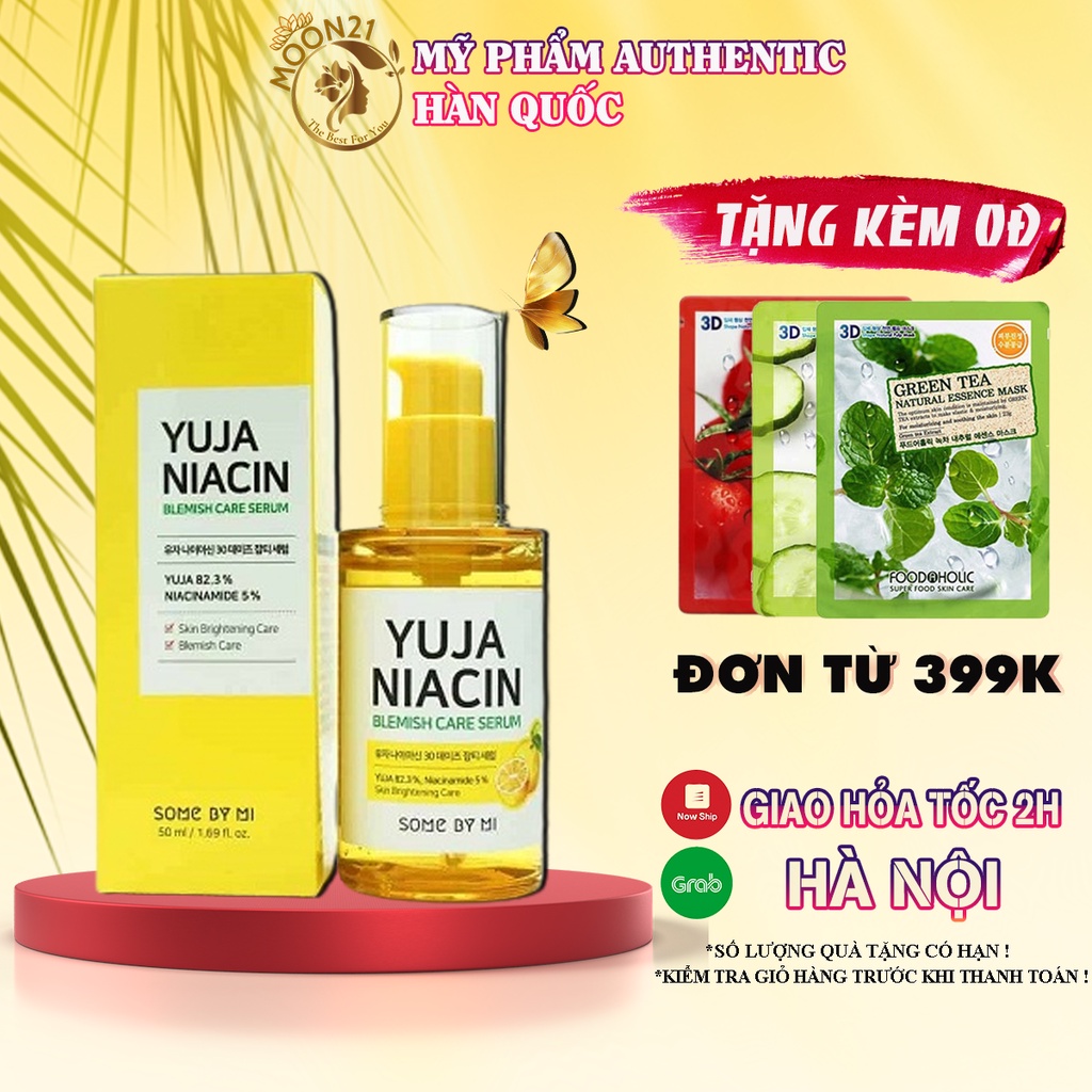 Serum dưỡng da MOON21 Tinh chất Dưỡng Trắng Cấp Ẩm Chuyên Sâu Some By Mi Yuja Niacin 50ml Auth Hàn Quốc