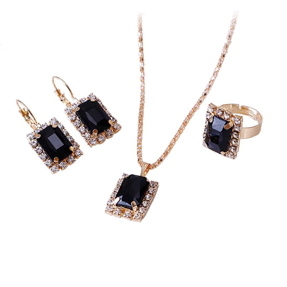 Bộ Trang Sức Đính Đá Thời Trang Dành Cho Nữ