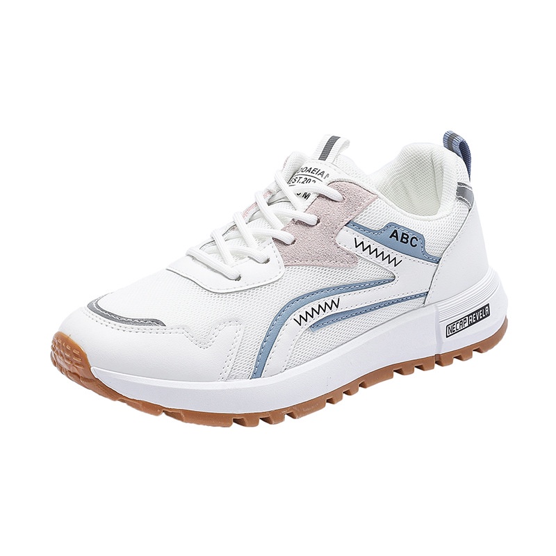 Giày chạy bộ thể thao IELGY cột dây thoáng khí phong cách Hàn Quốc dành cho nữ