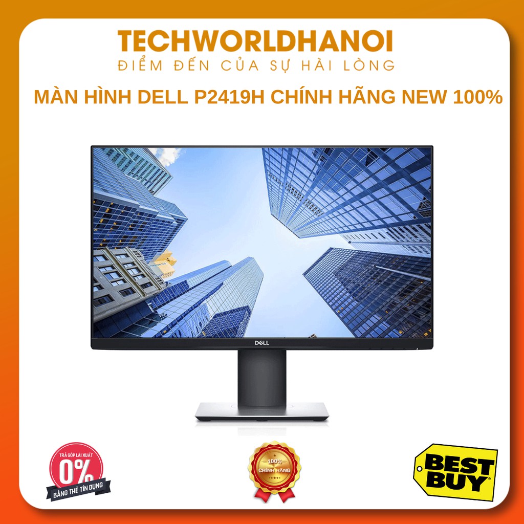 Màn hình LCD Dell P2419H LED IPS (Đen) 23.8" | Hàng chính hãng | Bảo hành 36 tháng