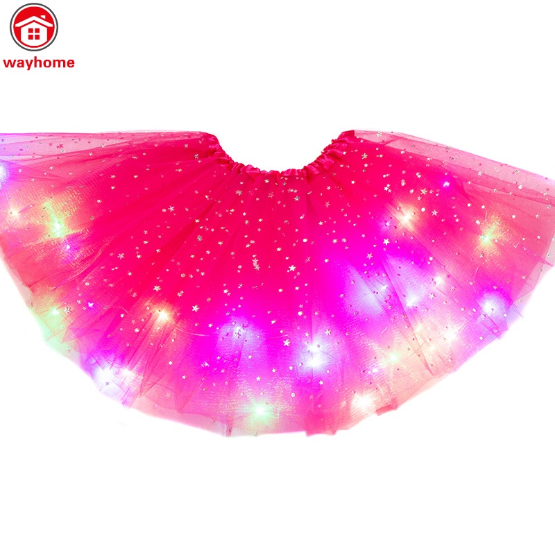 Chân váy công chúa có đèn led phát sáng
