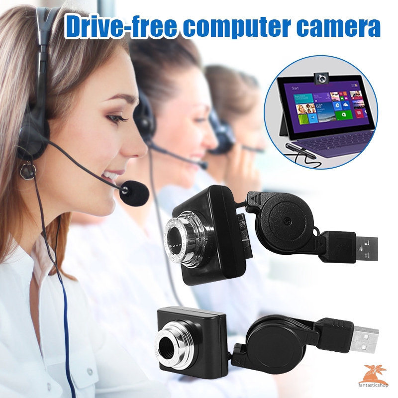 【COD】 Camera máy tính không có trình điều khiển webcam Hướng dẫn sử dụng Focus Plug and Play HD USB Camera cho gia đình