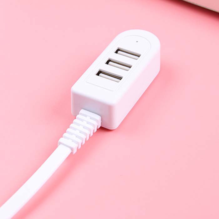 Bộ chia cổng USB 2.0 3 cổng tốc độ cao kèm dây cáp Laptop 1.2m(Only Charging Function,not support data transmission)