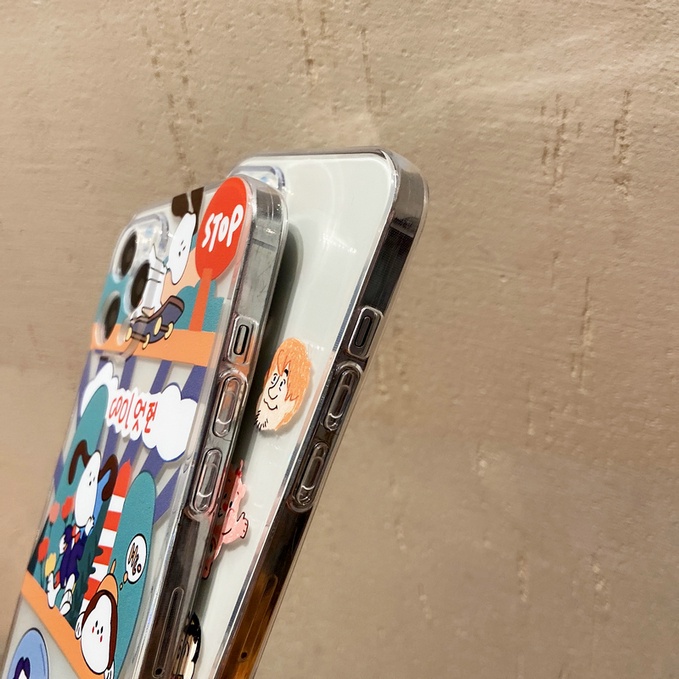 Huawei Y7A Y8P Y9 Prime 2019 Y9S Nova 7 7i 5T 3 3i 3e 4e SE P40 P30 P20 Pro Lite Honor 8X Cute Cartoon Snoopy Crayon Shin-chan Clear Straight Edge Fine Hole Tpu Soft Phone Case HLJ 11