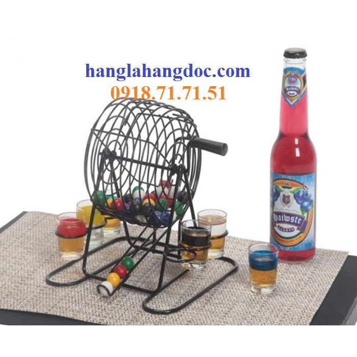 Lồng quay xổ số Bingo Drinkspel, đồ chơi uống rượu siêu độc lạ