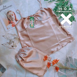 bộ ngủ lụa hai dây đẹp quyến rũ