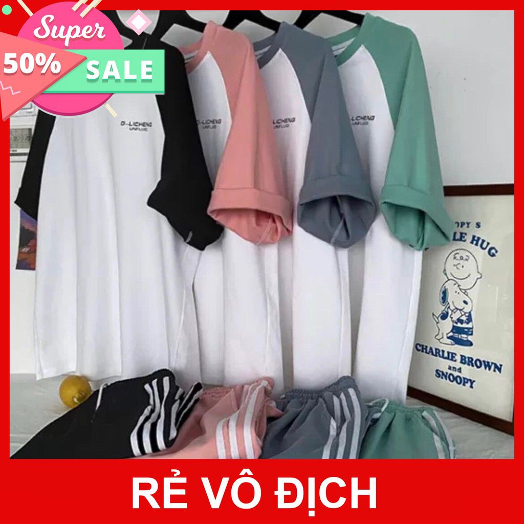 Bộ Thể Thao Nam Nữ 🌸FREESHIP🌸 Bộ Quần Áo Thể Thao Cộc Nam Nữ Giá Rẻ
