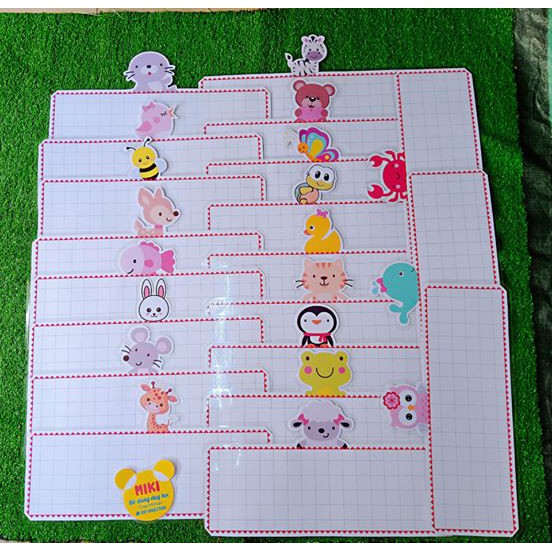 Thẻ từ thú loại ngang handmade