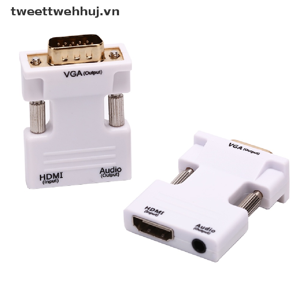 Đầu Chuyển Đổi VGA Sang HDMI Full HD 1080P Cho Máy Tính