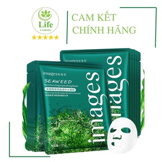 Mặt Nạ Giấy Tảo Biển Bisutang - Mặt Nạ Nội Địa Trung Cấp Ẩm Dưỡng Trắng Da Giảm Mụn Mờ Thâm Life Cosmetics