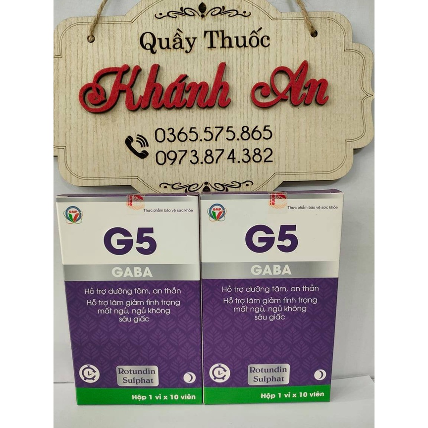 Viên uống an thần,dưỡng tâm G5 GABA