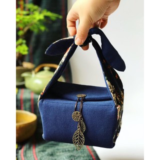 Túi vải du lịch đựng ấm chén pha trà chống sốc