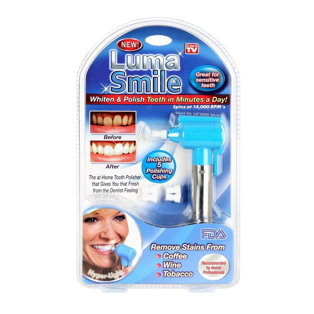 Máy đánh răng điện micro Luma Smile làm trắng vết bẩn chăm sóc răng miệng