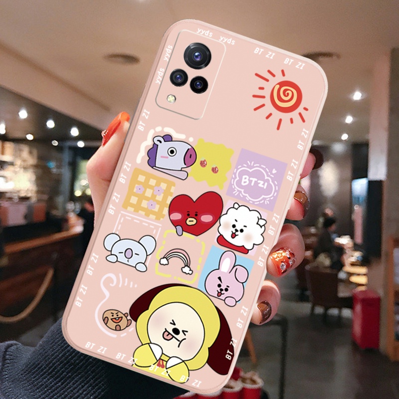 Ốp Điện Thoại Góc Vuông In Hình BTS Thời Trang Cho VIVO Y12S Y12A Y50 Y30i Y20 Y20i Y3S Y15 Y17 Y95