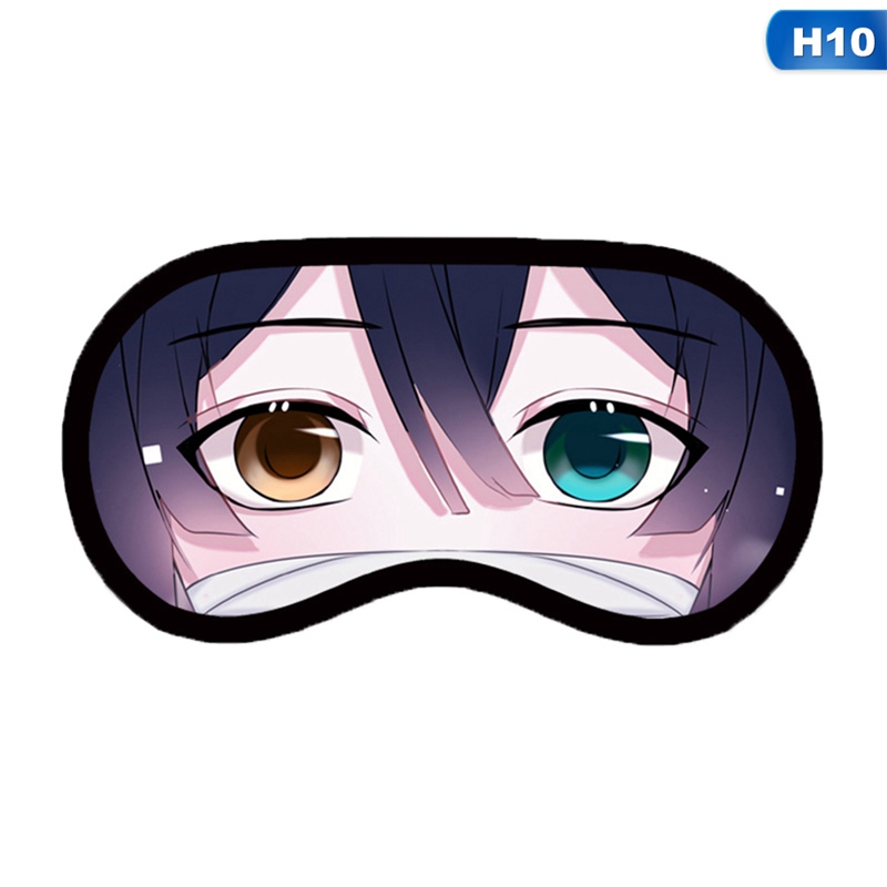 Tmdbyx Mặt nạ bịt mắt bằng chất liệu cotton mềm họa tiết nhân vật anime có thể điều chỉnh linh hoạt