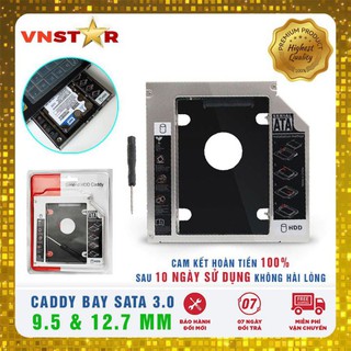 [RẺ VÔ ĐỊCH] Caddy Bay HDD SSD SATA 3 9.5mm/12.7mm - Khay Ổ Cứng Thứ 2 cho Laptop