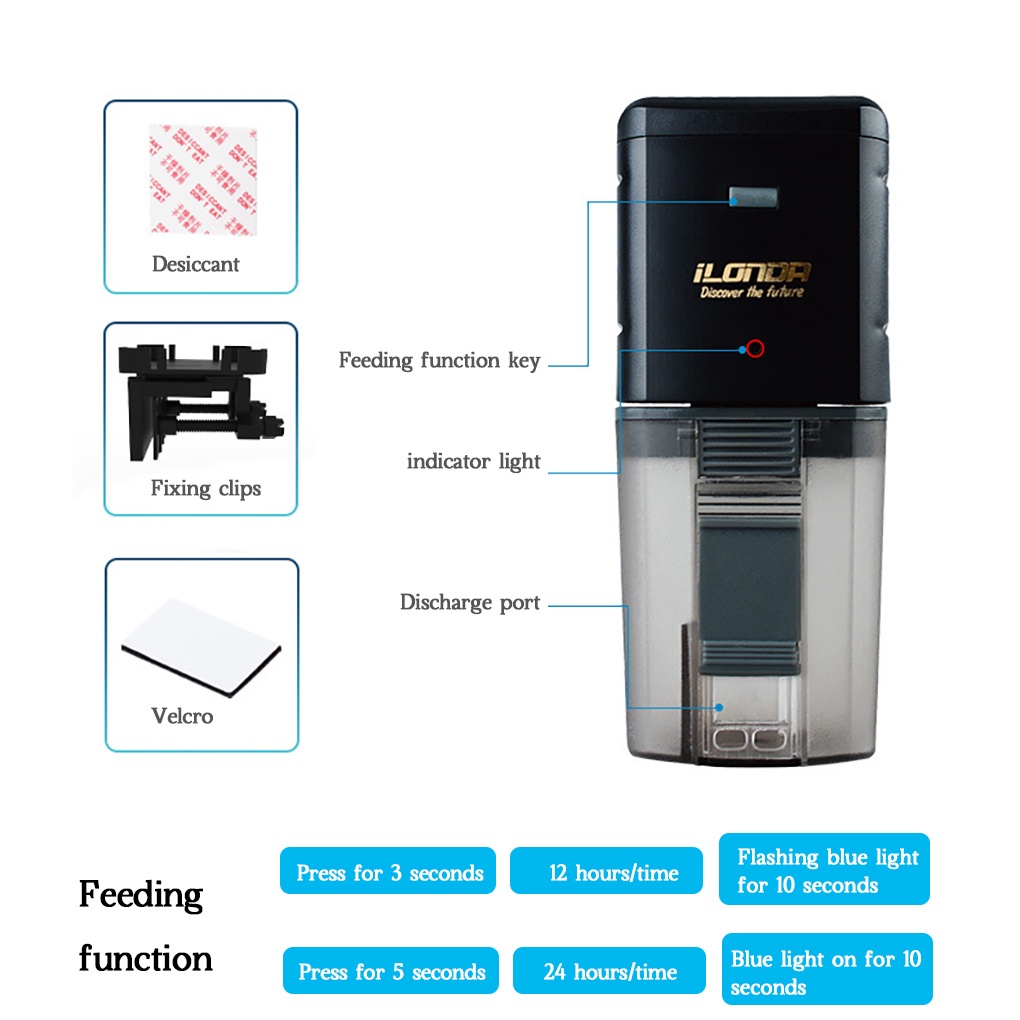 Thiết bị cho cá ăn tự động chống ẩm tiện dụng chất lượng cao