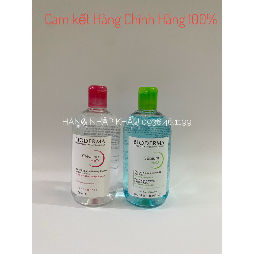 Tẩy Trang Bioderma 500ml ⚡️𝑪𝒉𝒖𝒂̂̉𝒏 𝑪𝒉𝒊́𝒏𝒉 𝑯𝒂̃𝒏𝒈 ⚡️ Hàng Nội Địa Pháp