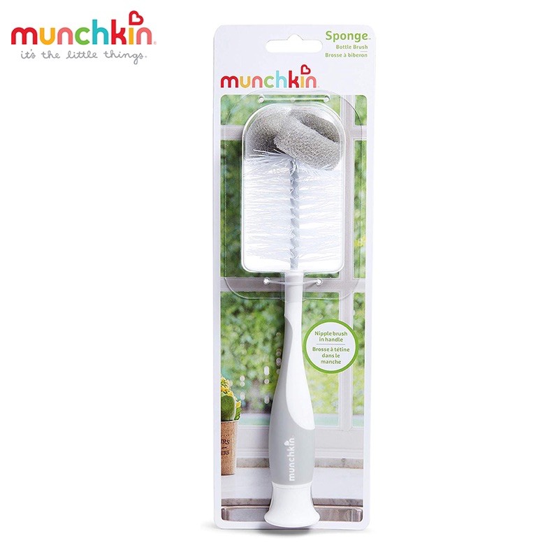 Cọ bình sữa có mút Munchkin thiết kế 2 trong 1