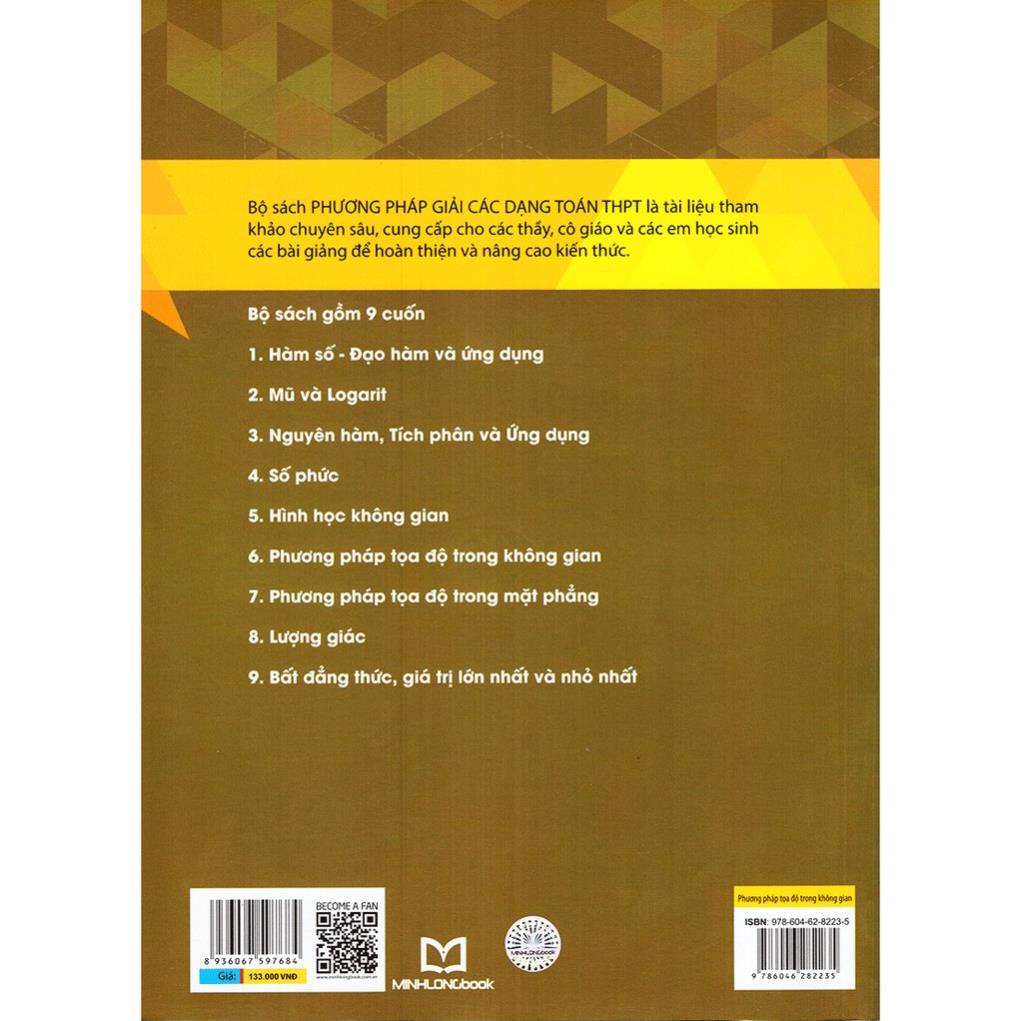 Sách - Phương pháp giải các dạng toán Thpt - Phương pháp tọa độ trong không gian - Minh Long