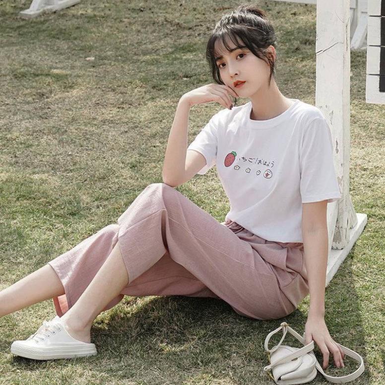 Áo thun unisex chất  cotton, áo phông chữ hàn,hình cà rốt cute hàng đẹp