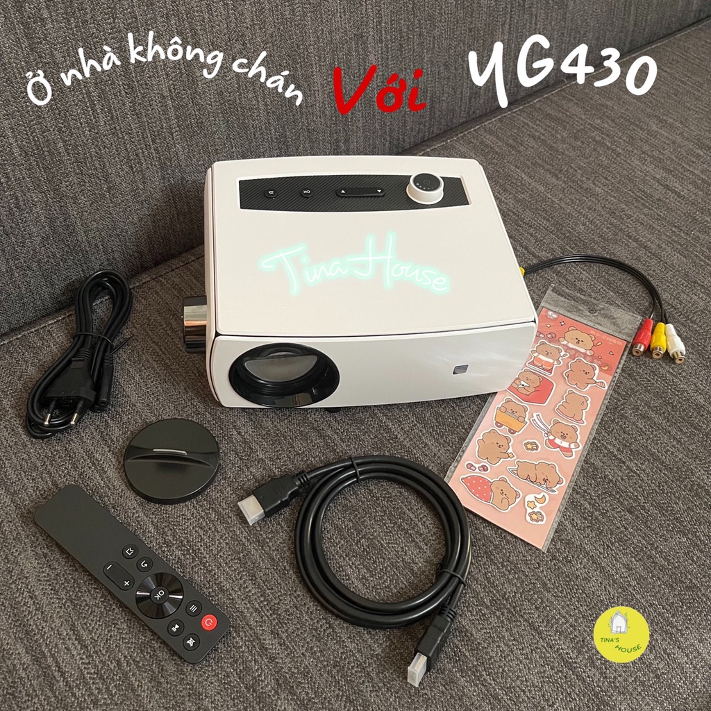 ✅ Máy Chiếu Phim Mini YG430 Chính Hãng LEJIADA ✅ ( Tặng dây + HDMI + 10 stickers)