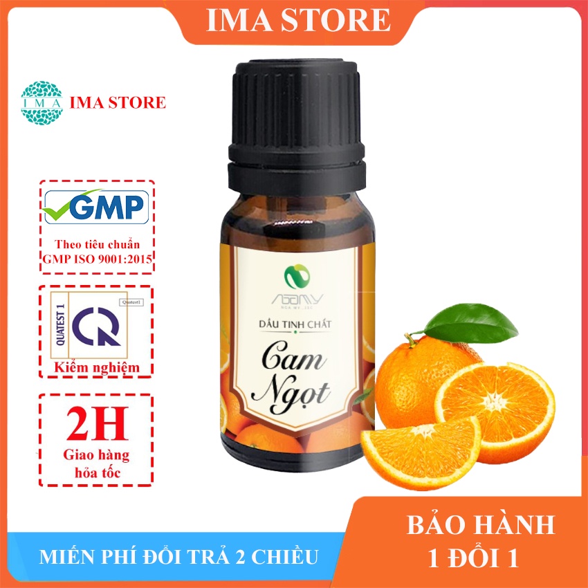 Tinh Dầu Cam Ngọt Nga My Dung Tích 5ml Thơm Phòng Giảm Căng Thằng Mệt Mỏi Khử Mùi Hôi