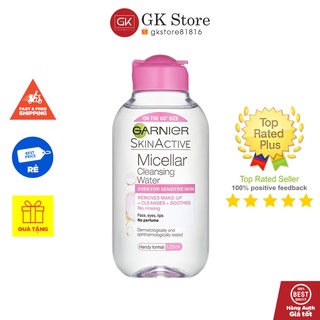 Nước Tẩy Trang Dành Cho Da Thường 125ml -  Garnier Micellar Cleasing Water Sensitive Skin