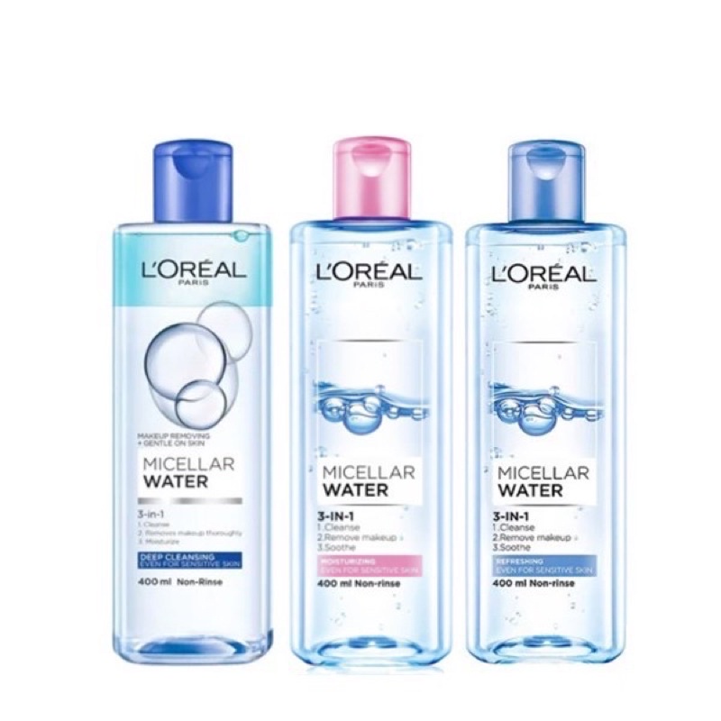 Nước tẩy trang Loreal - L'Oreal Paris 3-in-1 Micellar Water 400ml - AILEE COSMETIC - S15