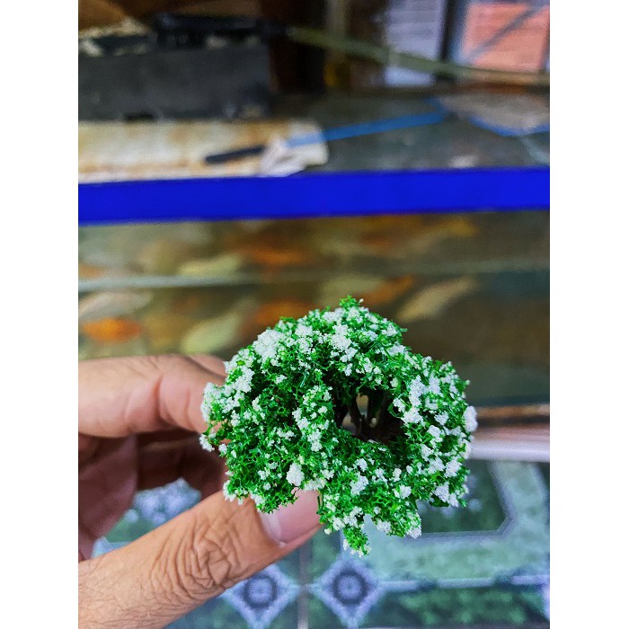 CÂY GIẢ TRANG TRÍ BỂ CÁ, CHẬU CÂY CẢNH CAO 6 CM MẪU 1